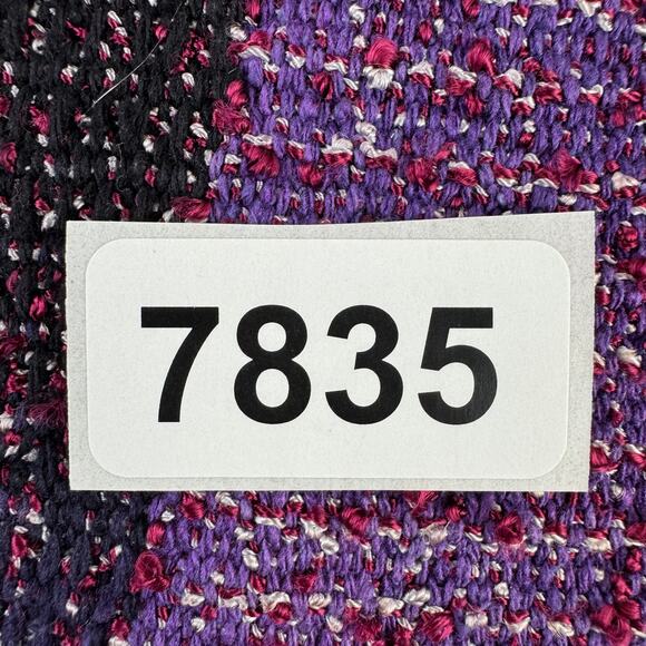 Candiss Cole Ocean Mist Purple Silk-Blend Handwoven Jacquard Jacket Size Medium - Picture 14 of 14